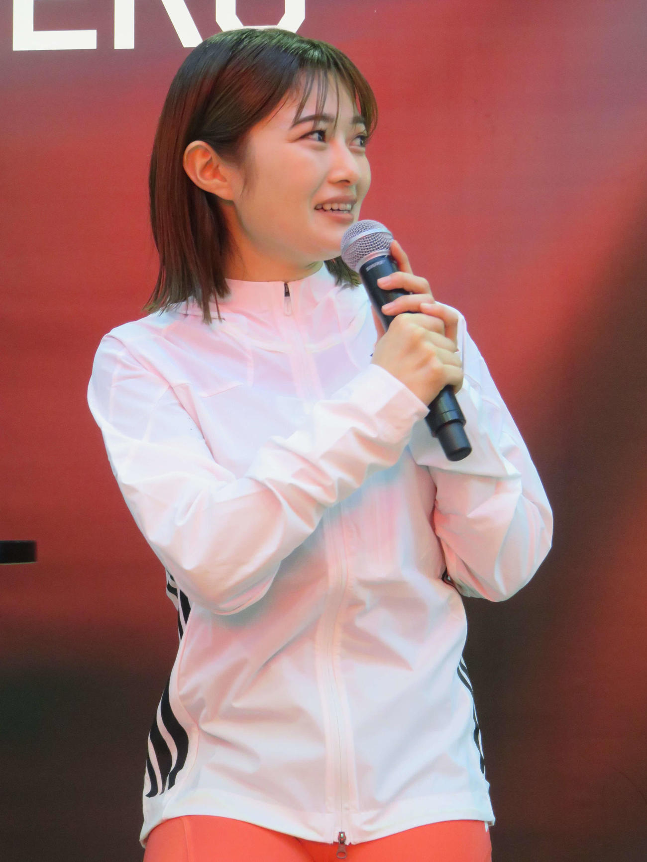 東京マラソンEXPOでトークする井上咲楽