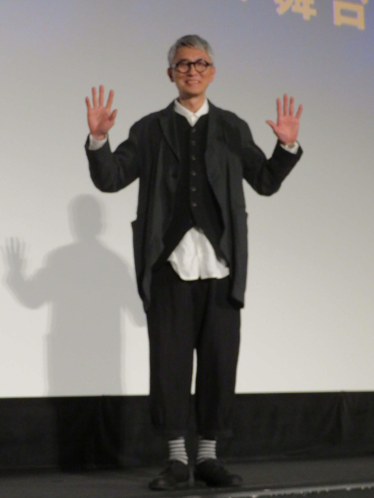 「劇映画　孤独のグルメ」ファイナル舞台あいさつに登壇した松重豊（撮影・村上幸将）