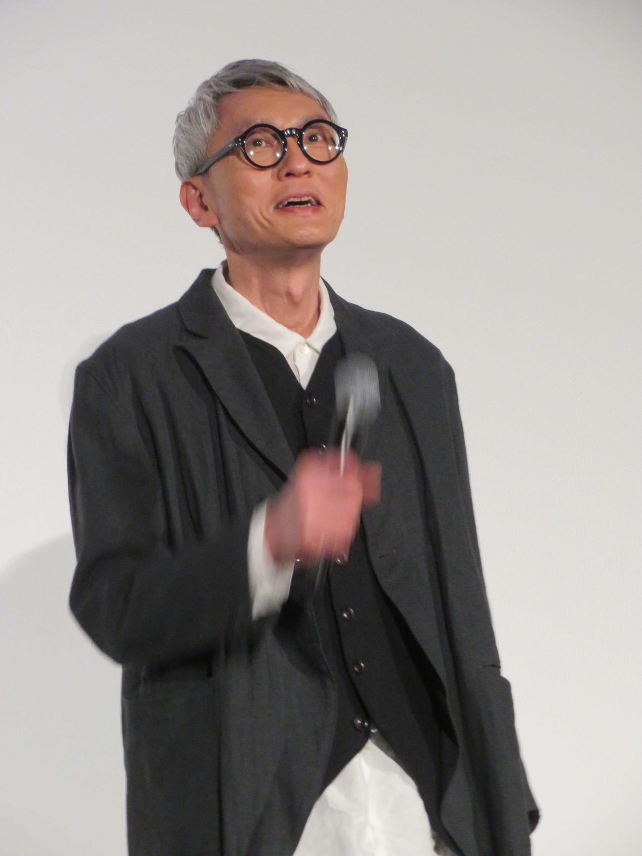 「劇映画　孤独のグルメ」ファイナル舞台あいさつに登壇した松重豊（撮影・村上幸将）