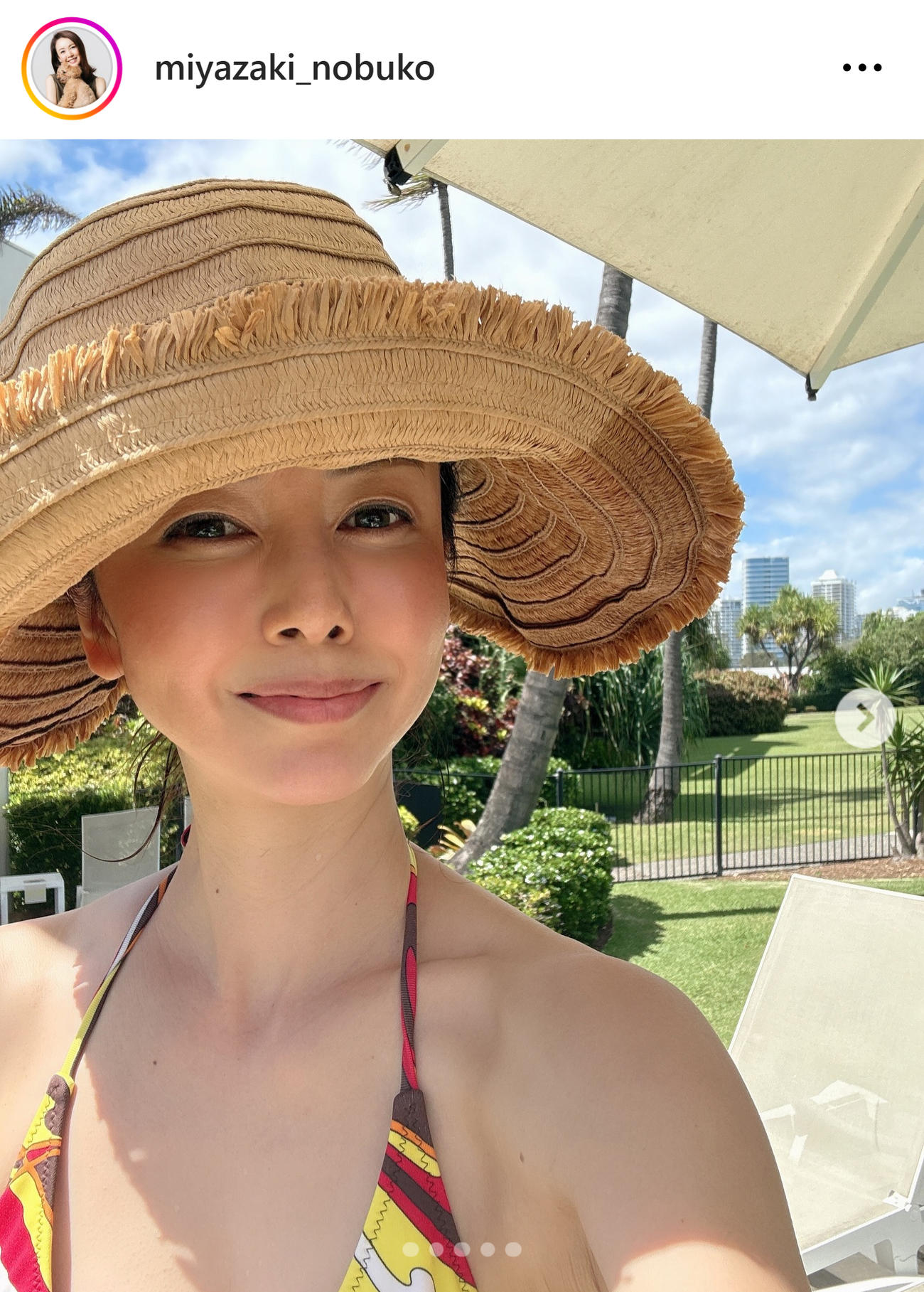 宮崎宣子のインスタグラムから