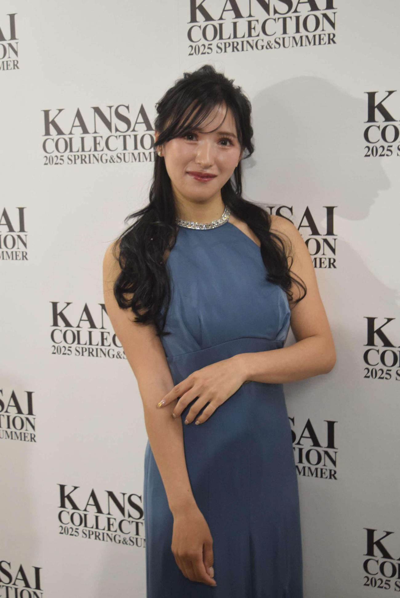「カンサイコレクション　2024A／W」に出演した臼井麗香（撮影・阪口孝志）