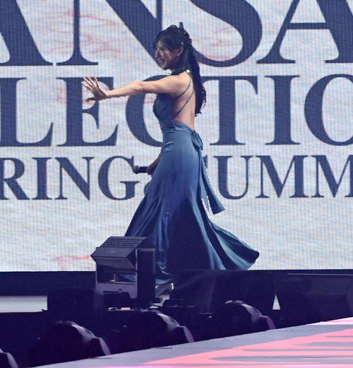 KANSAI COLLECTIONS/Sに出演した臼井麗香(撮影・前岡正明)