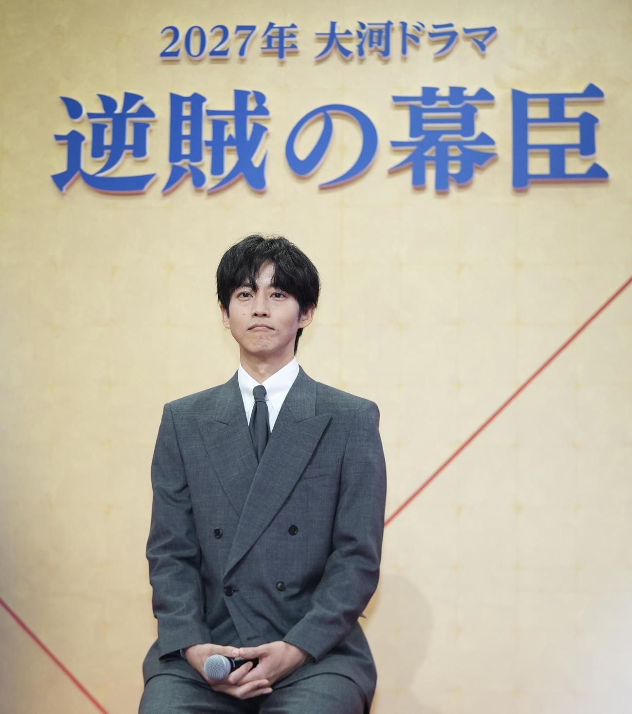 2027年NHK大河ドラマ「逆賊の幕臣」の主演を務める松坂桃李（撮影・垰建太）