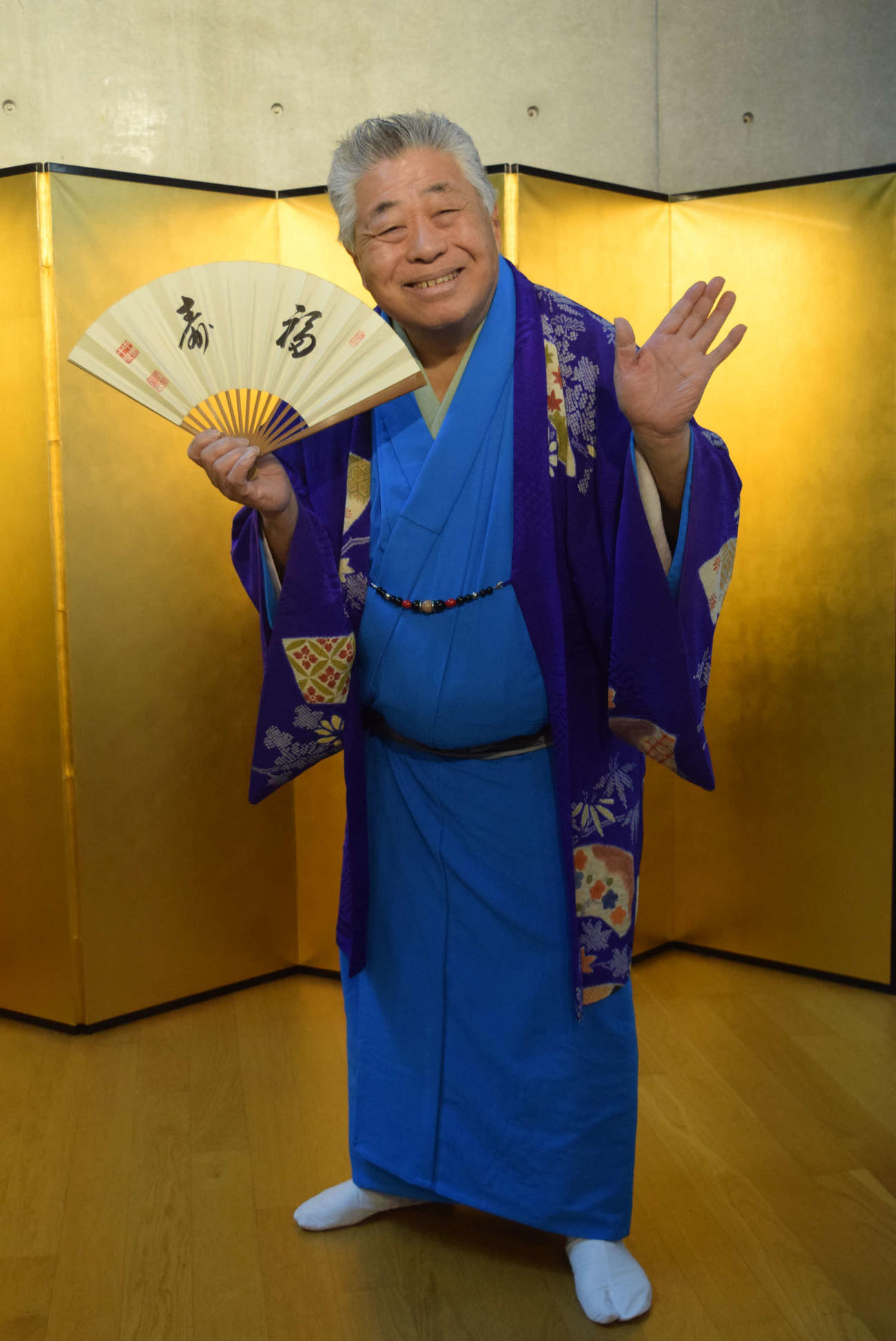 「文福恩返し寄席」記者会見に出席した桂文福（撮影・阪口孝志）