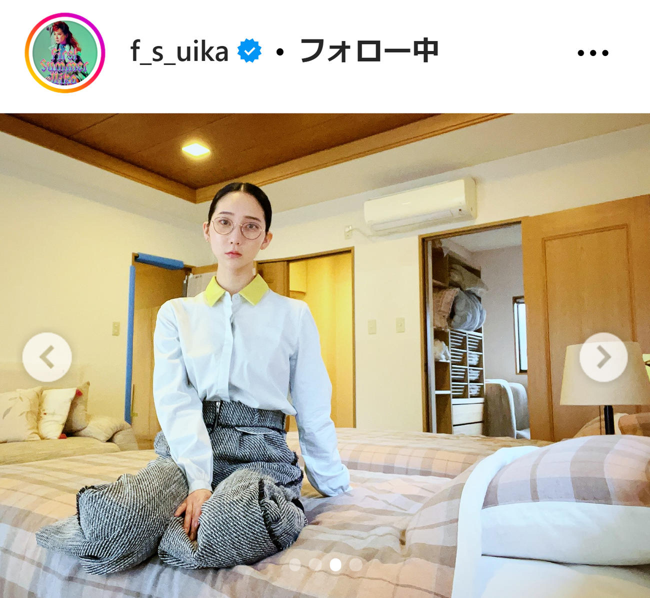 ファーストサマーウイカのインスタグラムから