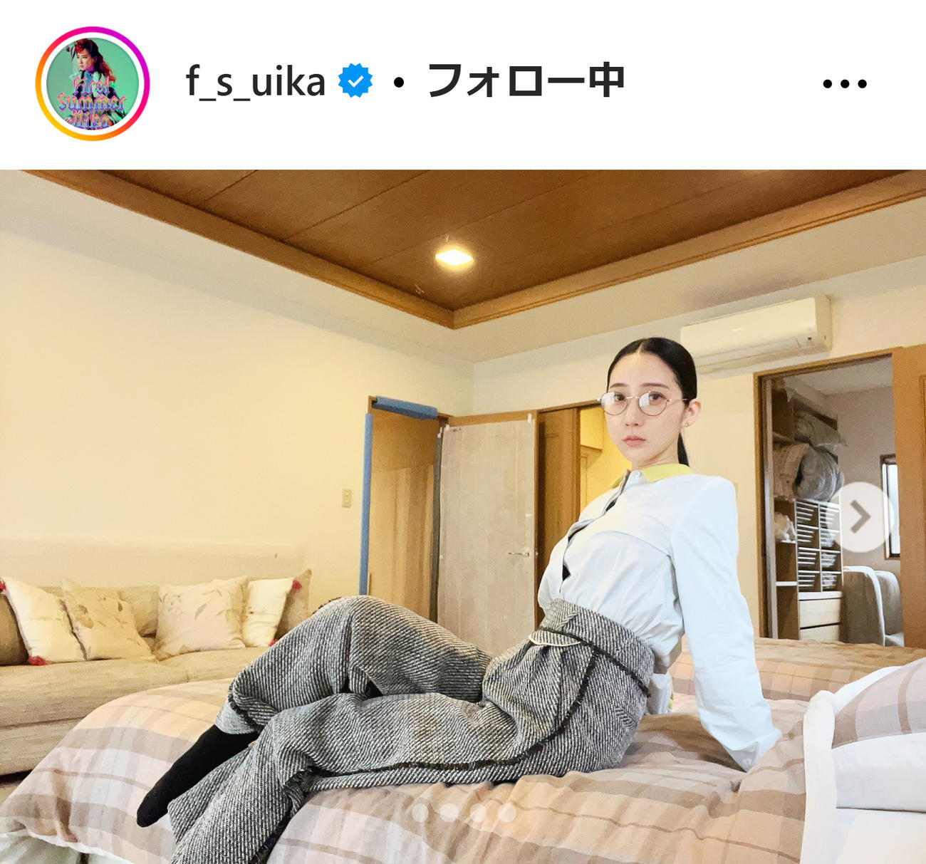 ファーストサマーウイカのインスタグラムから