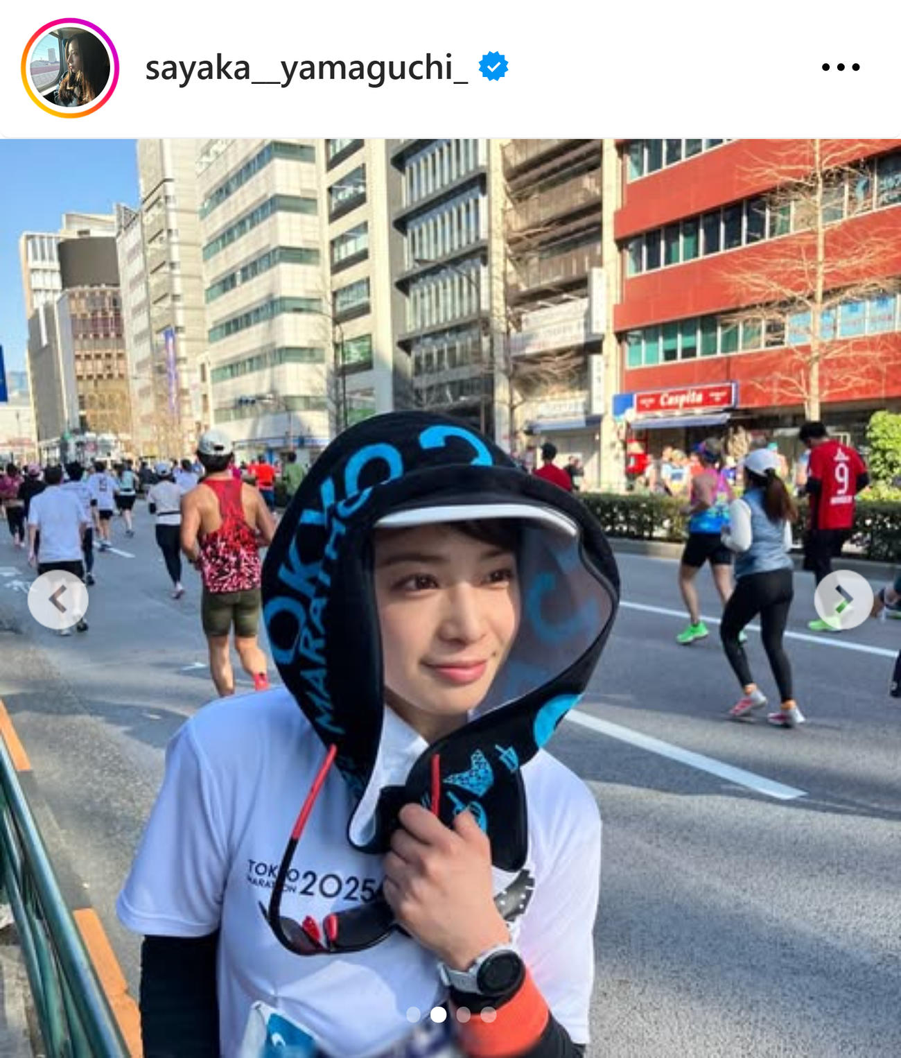 山口清香のインスタグラムから