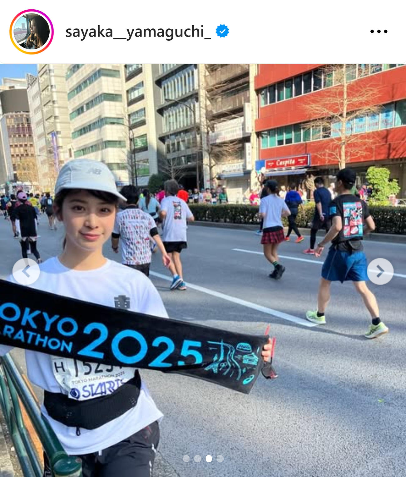山口清香のインスタグラムから