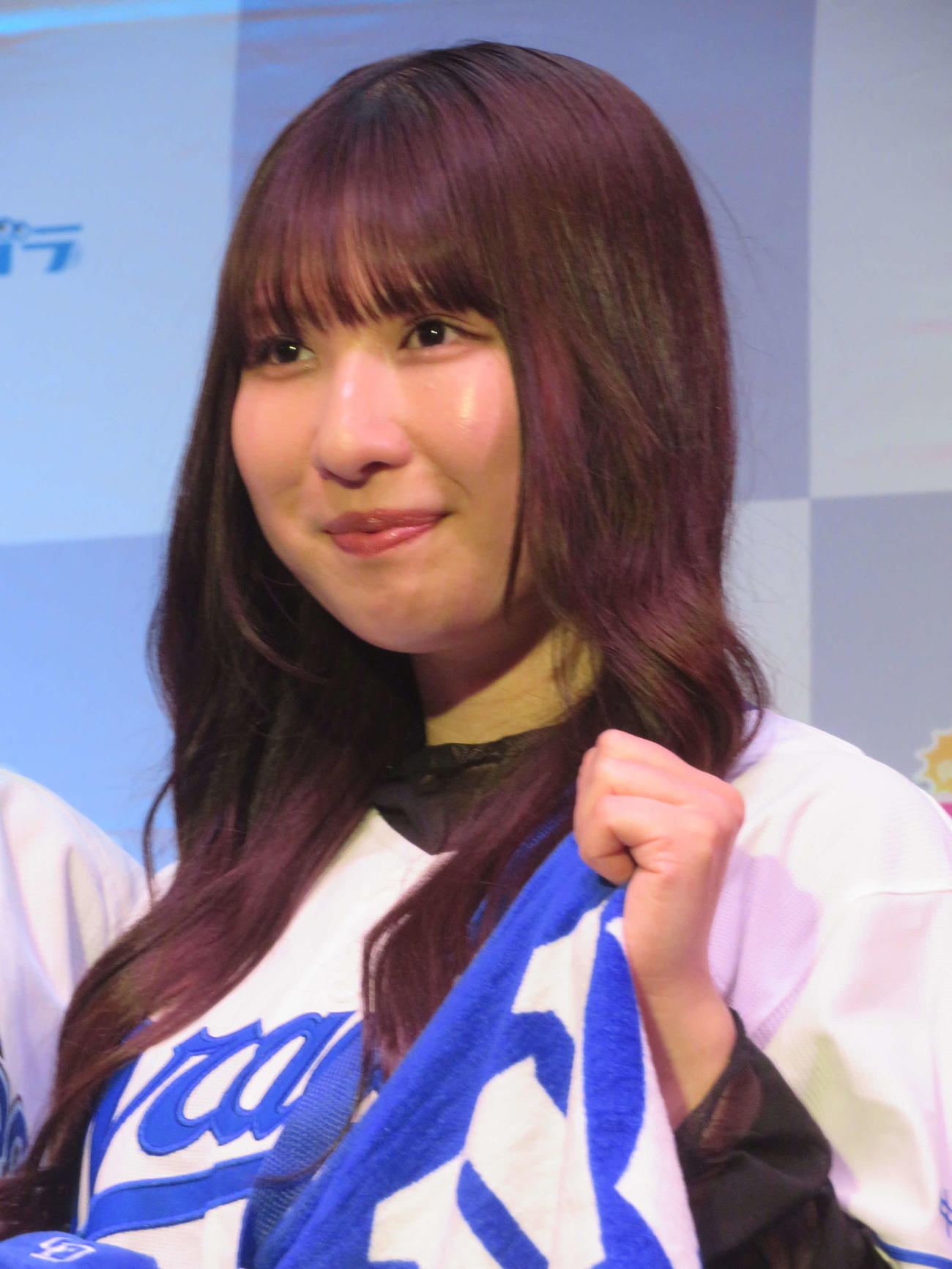 プロ野球推し女子タレント「真剣劇場！ガチトーク　2025年開幕直前SP」生配信イベントに出席した小笠原茉由