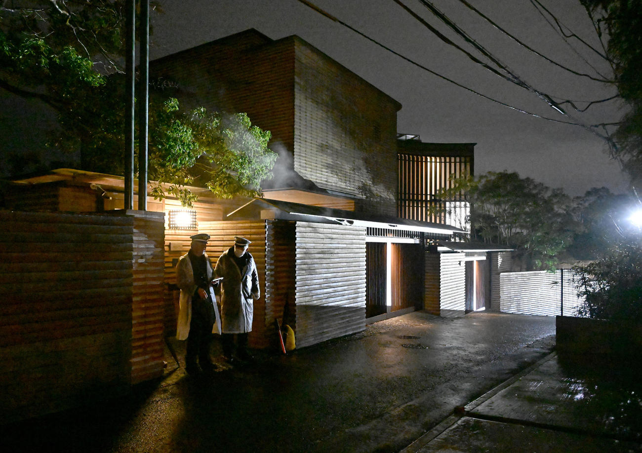 通夜が営まれたみのもんたさんの自宅（撮影・千葉一成）