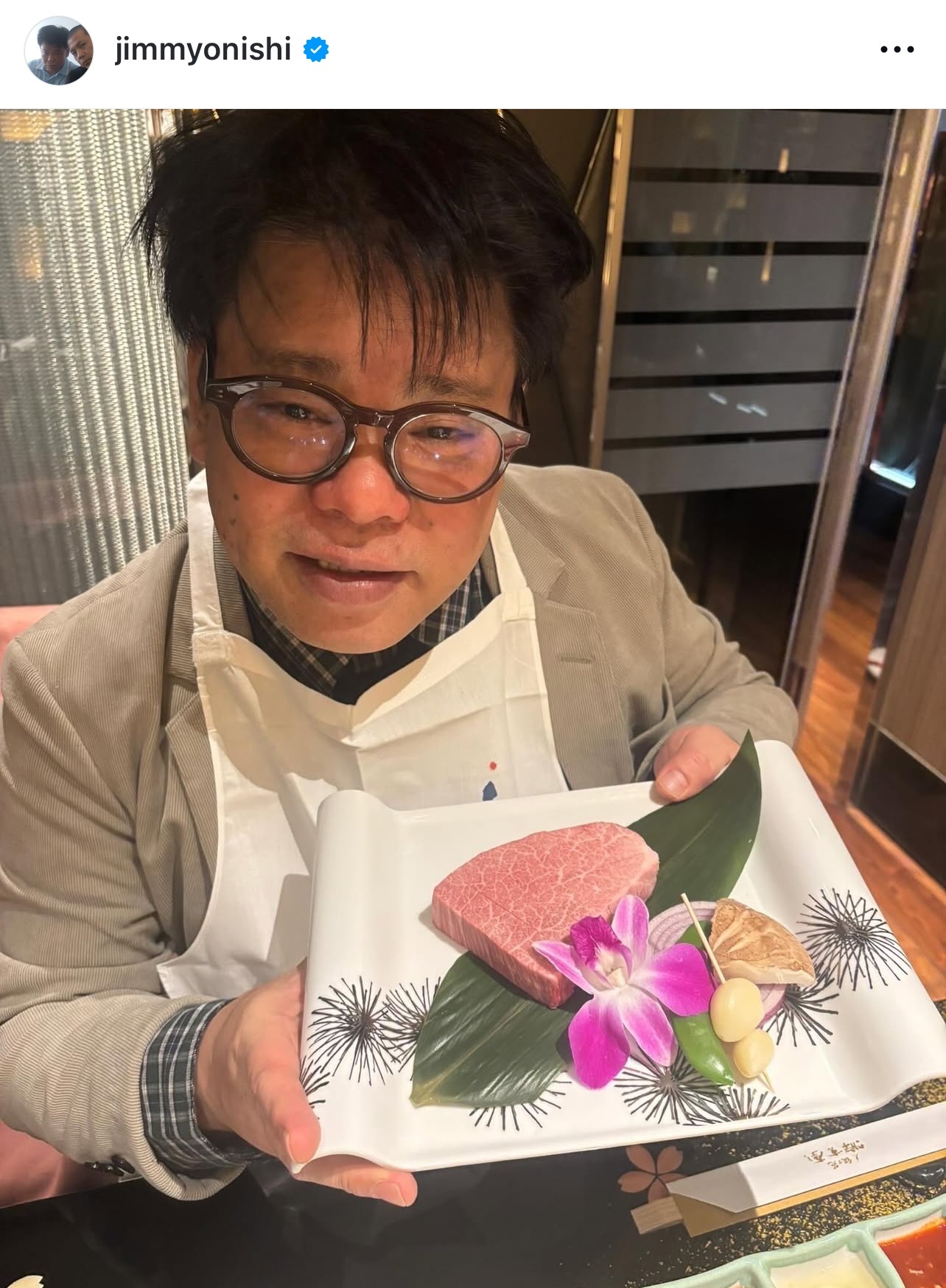 ジミー大西のインスタグラムから