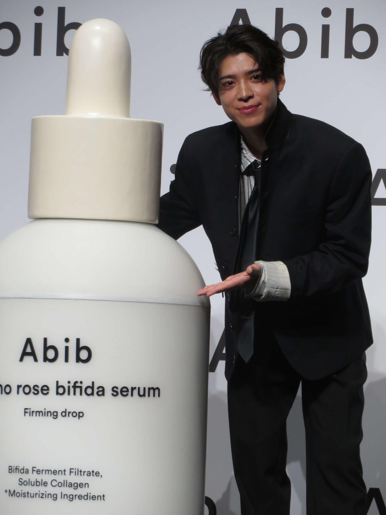 スキンケアブランド「Abib」日本再上陸＆新ブランドアンバサダー就任発表会に出席した松島聡
