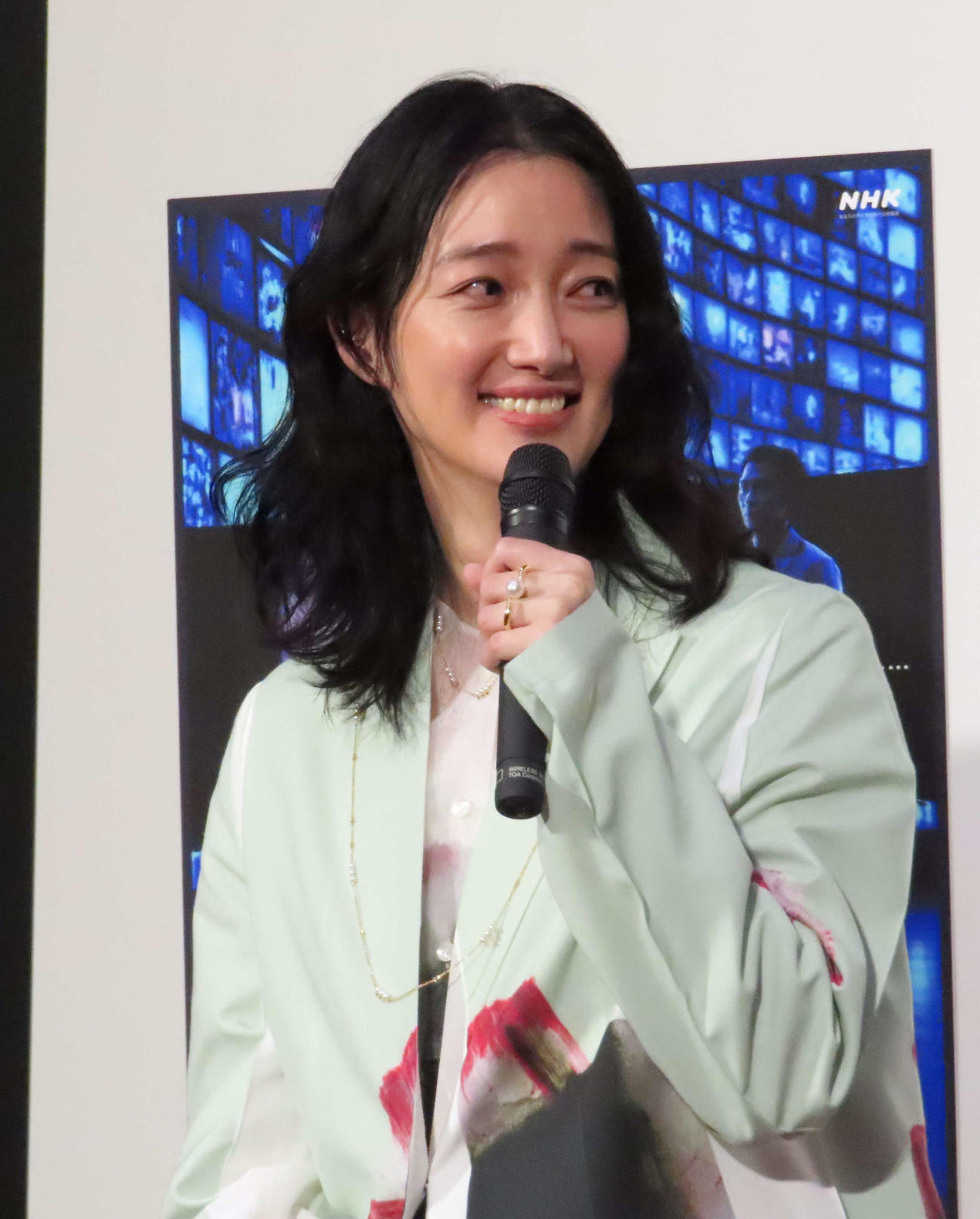 NHKスペシャル「創られた”真実”　ディープフェイクの時代」出演者会見に出席した入山法子