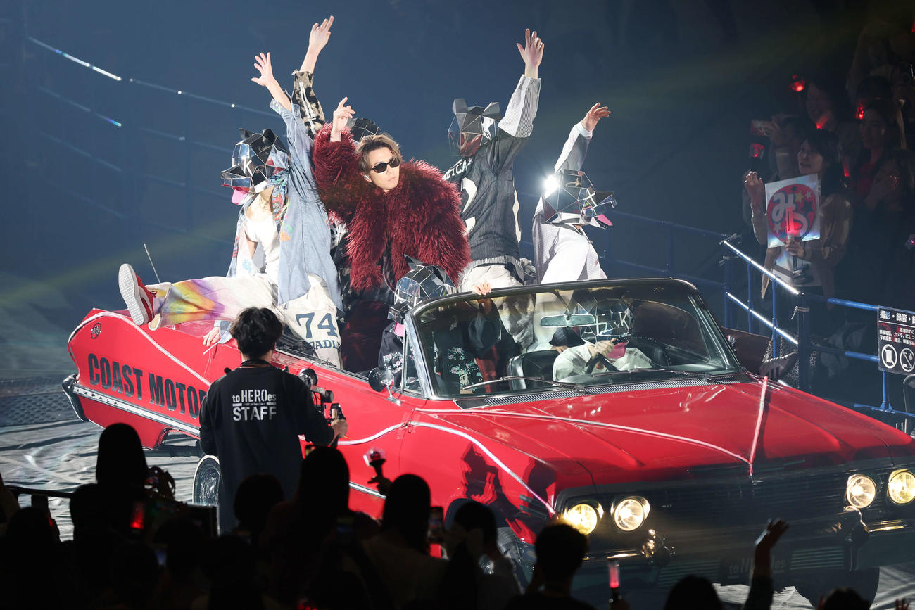 「to HEROes　～TOBE 2nd Super Live～」でパフォーマンスする北山宏光（撮影・宮地輝）