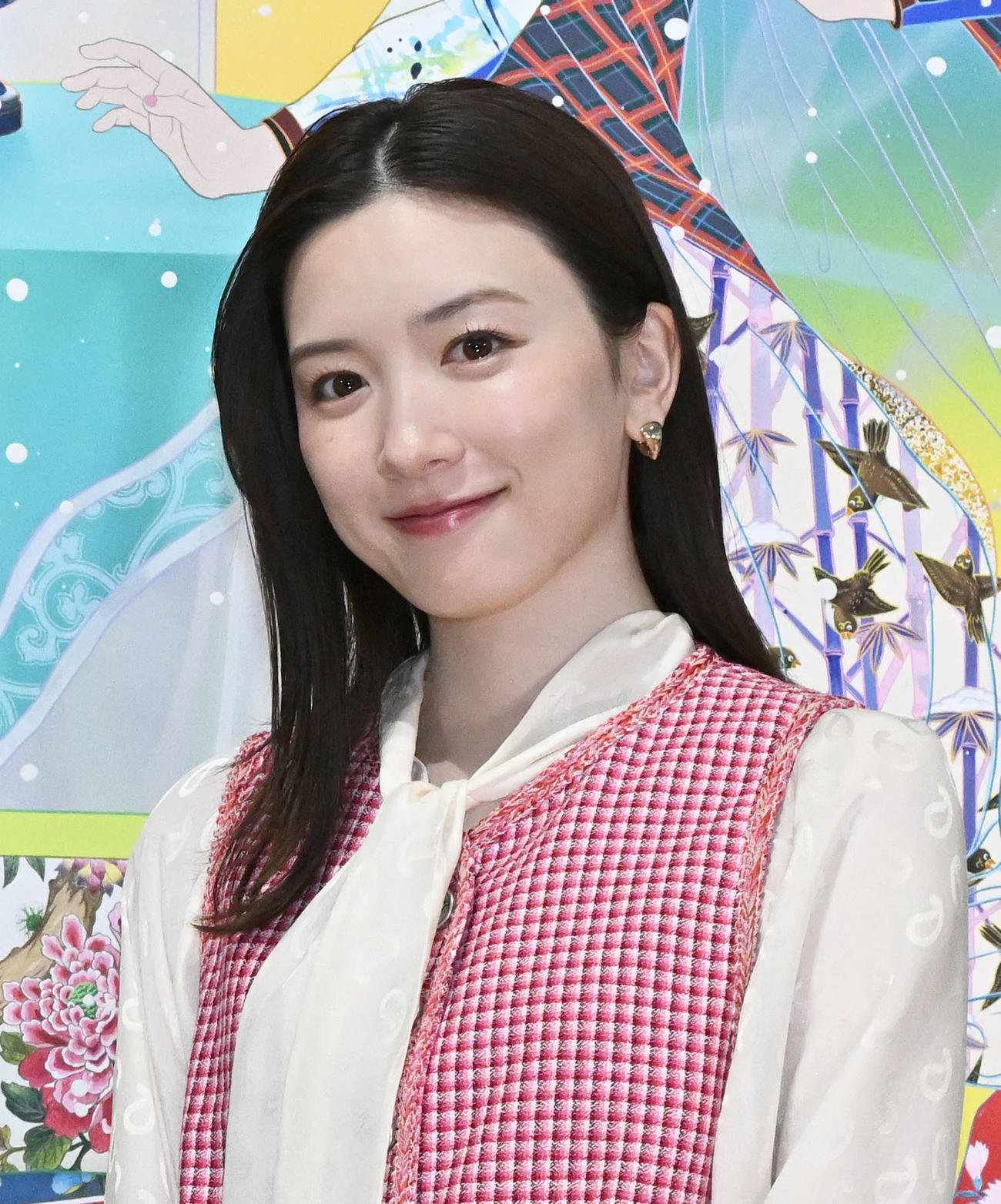 「松山智一展」オープニングセレモニーに登場した永野芽郁（撮影・千葉一成）
