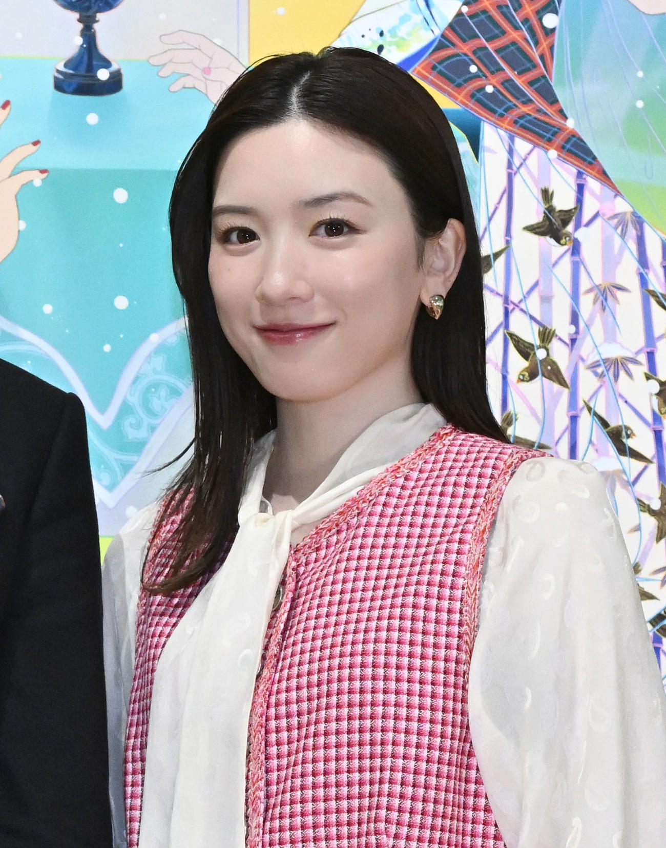 「松山智一展」オープニングセレモニーに登場した永野芽郁（撮影・千葉一成）