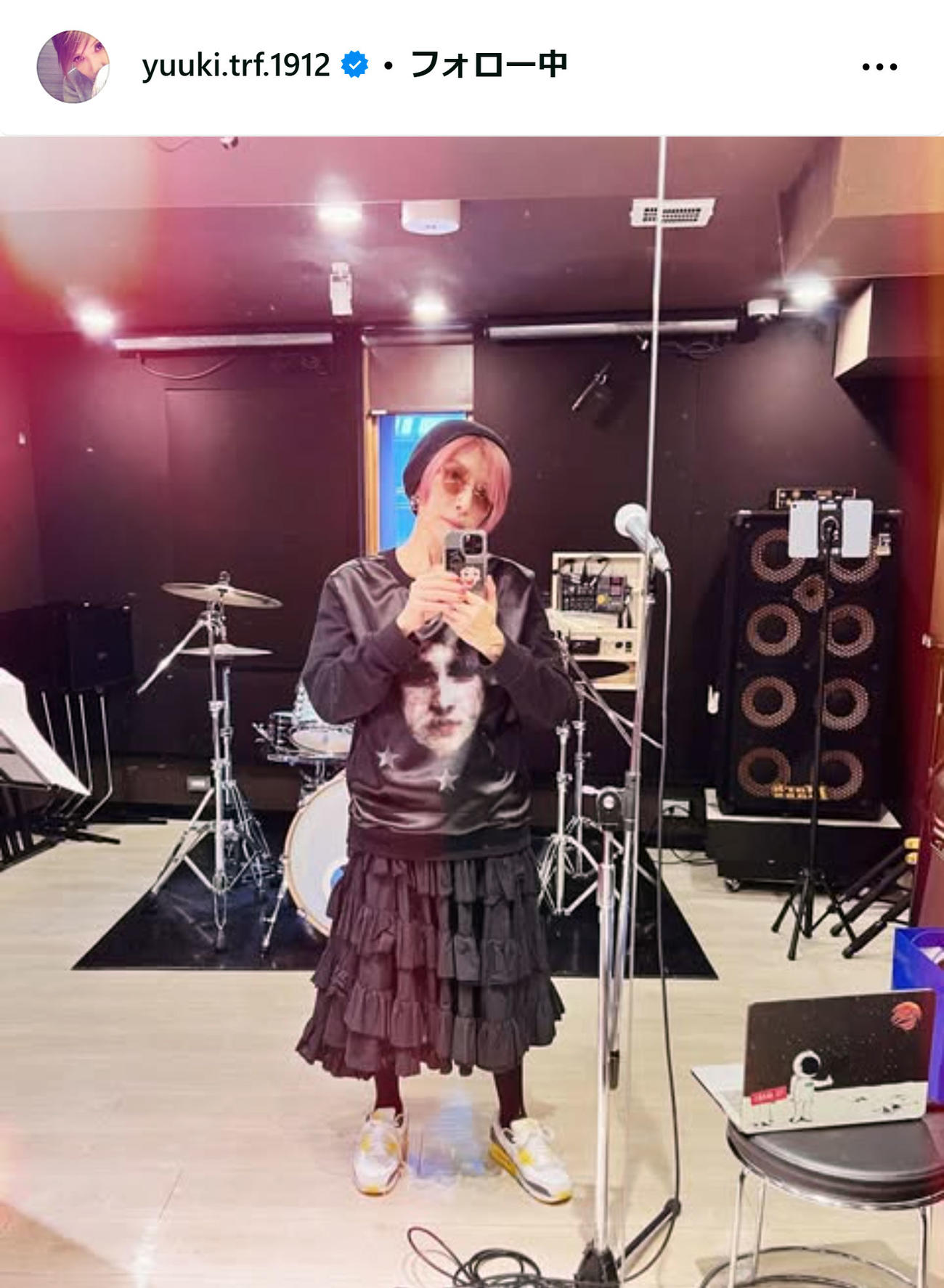 TRFのYU－KIのインスタグラムから