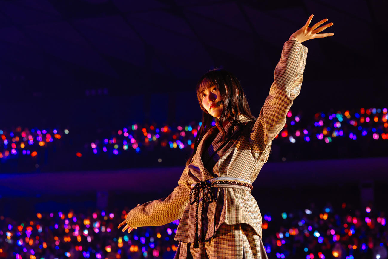 「11th Single BACKS LIVE!!」でパフォーマンスする櫻坂46（撮影・上山陽介氏）