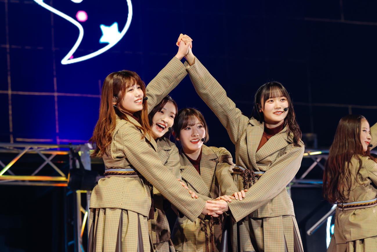 「11th Single BACKS LIVE!!」でパフォーマンスする櫻坂46（撮影・上山陽介氏）