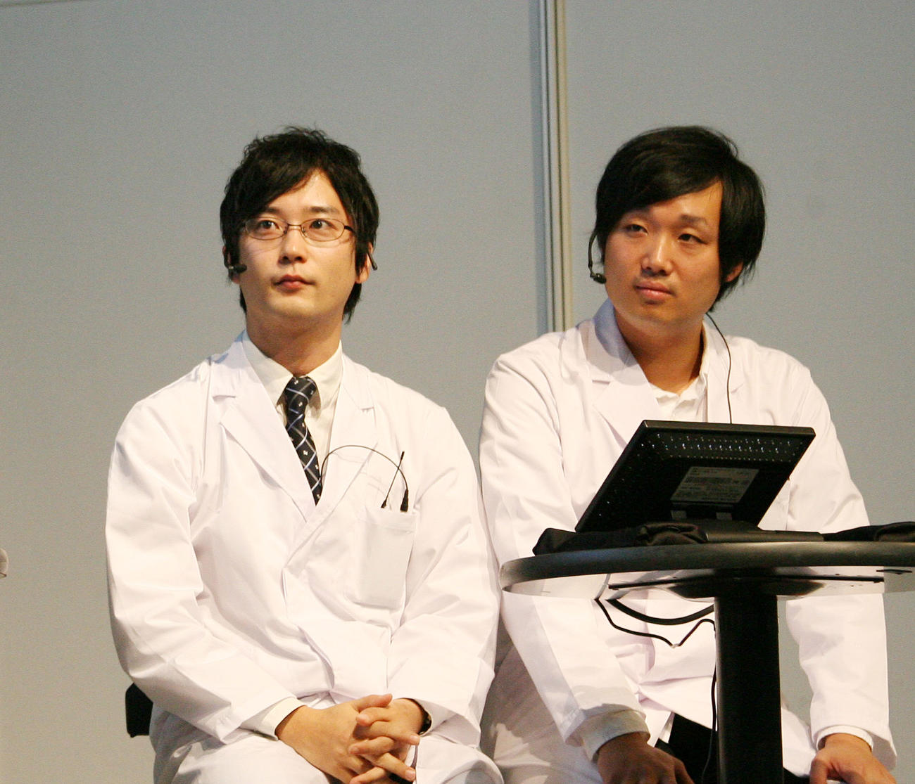 田畑藤本の藤本（左）と田畑（2010年11月撮影）