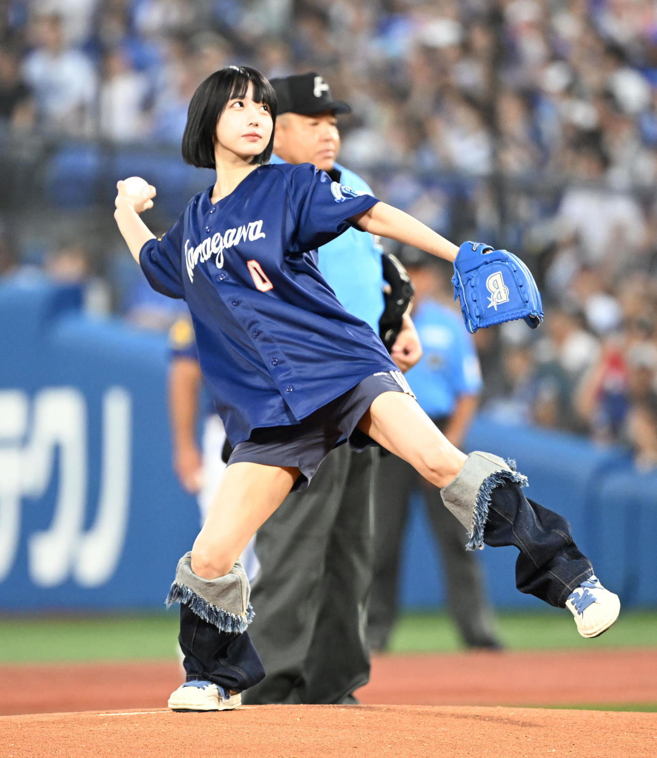 24年7月27日　DeNA対巨人　始球式を行ったあのちゃん