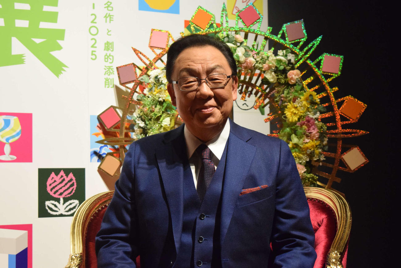 「プレバト才能アリ展」でトークショーを開いた梅沢富美男（撮影・阪口孝志）