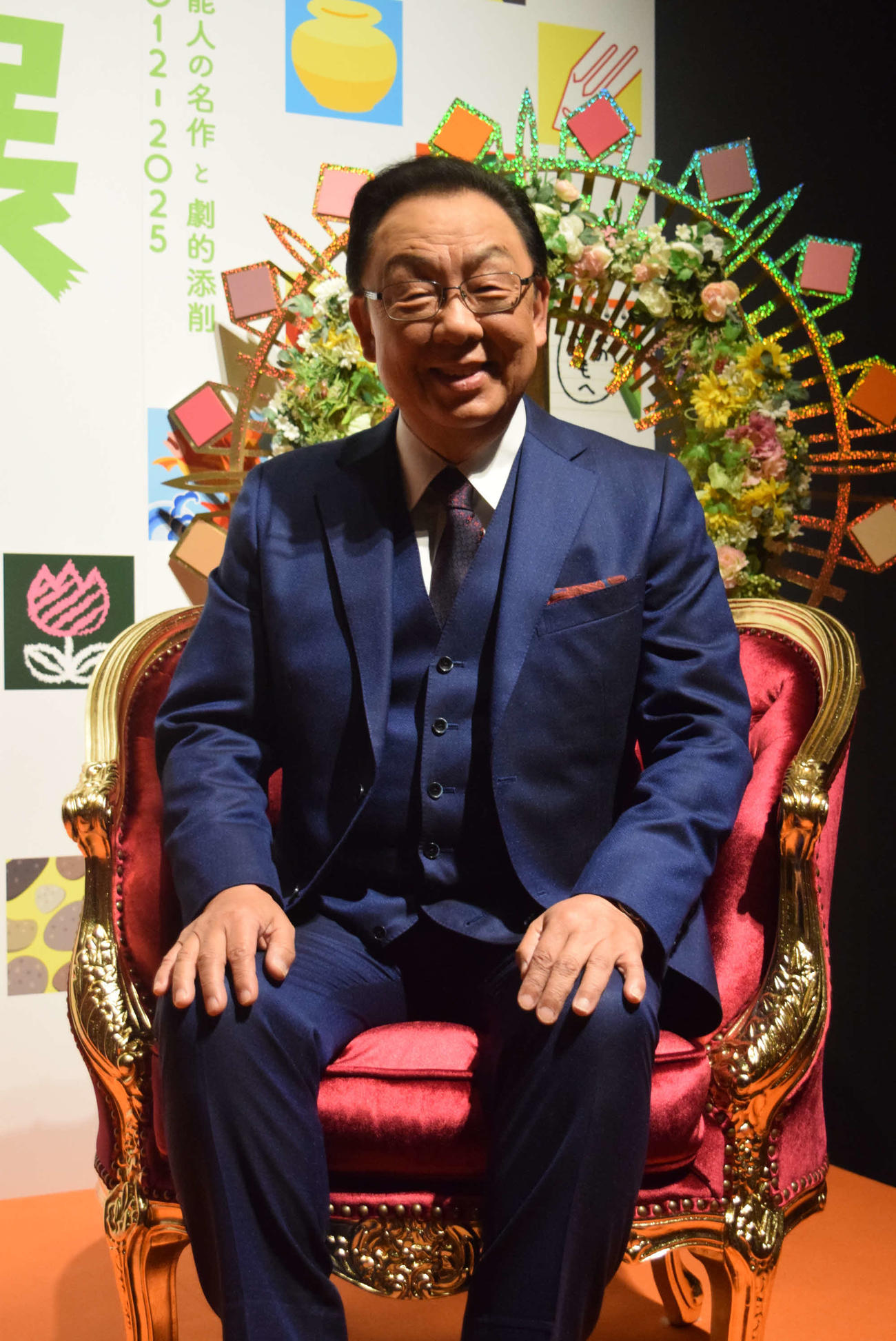 「プレバト才能アリ展」でトークショーを開いた梅沢富美男（撮影・阪口孝志）