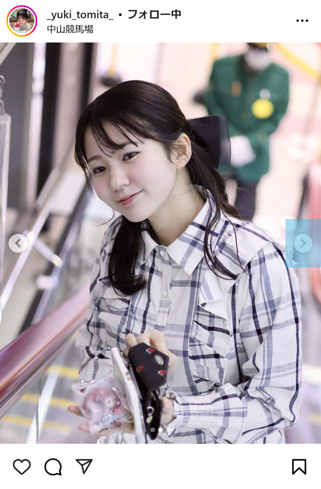 冨田有紀アナのインスタグラムから