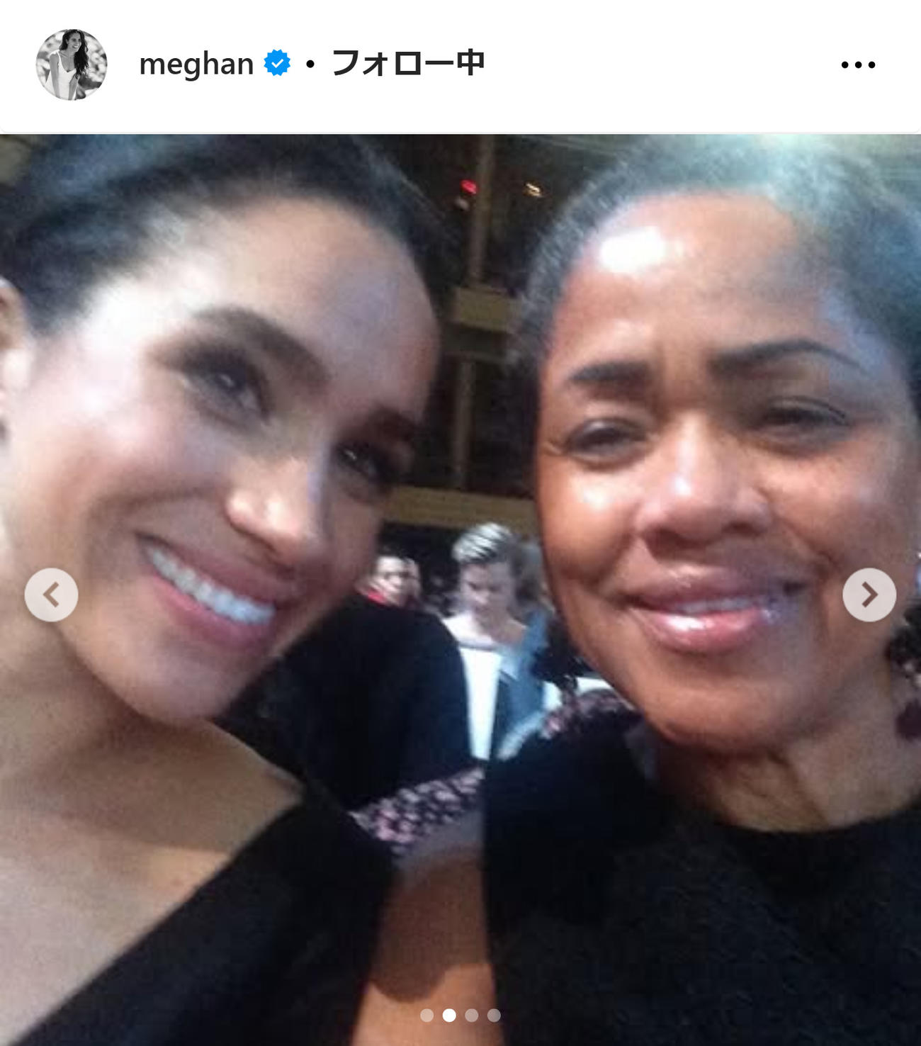 メーガン妃のインスタグラムから
