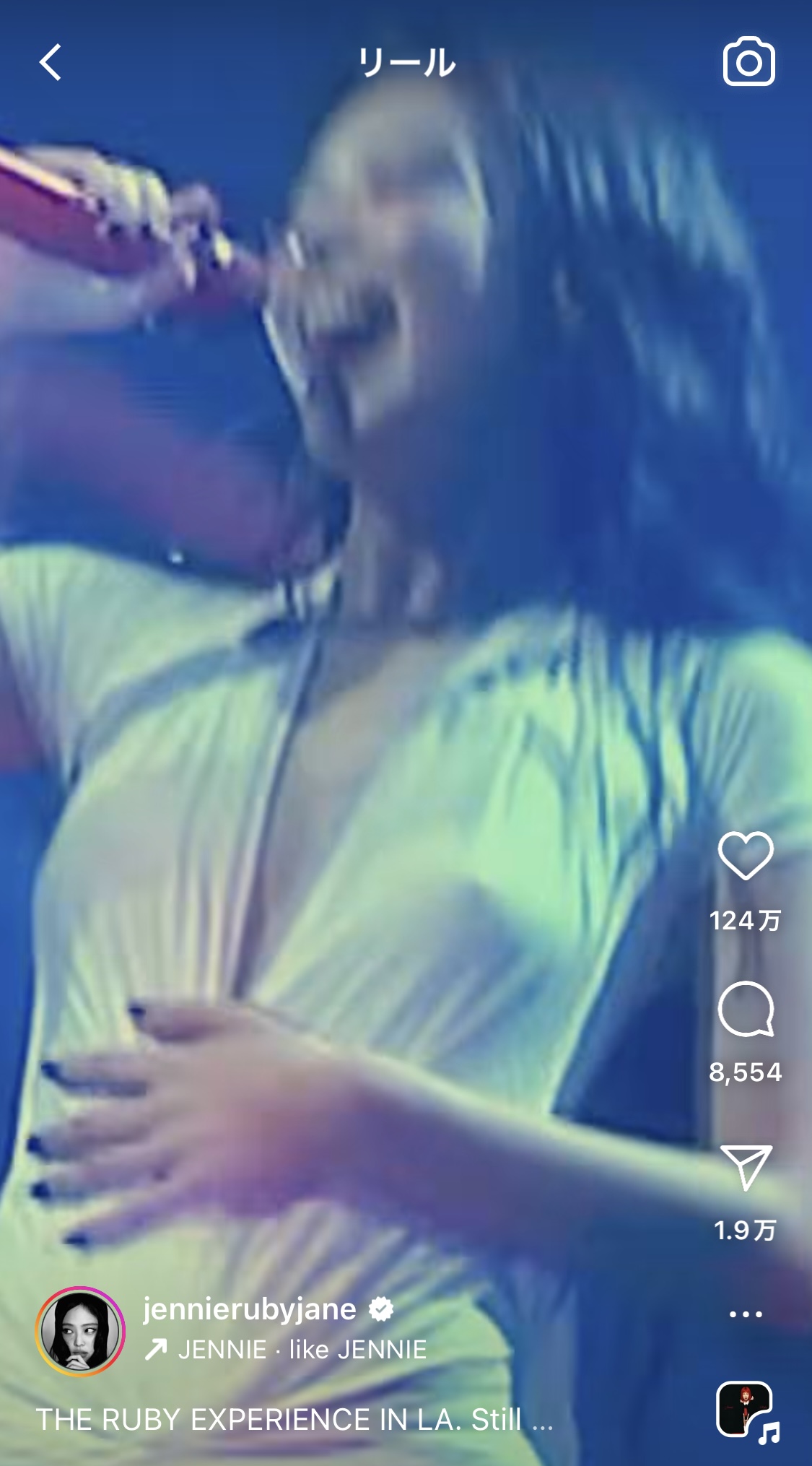 JENNIEのインスタグラムから