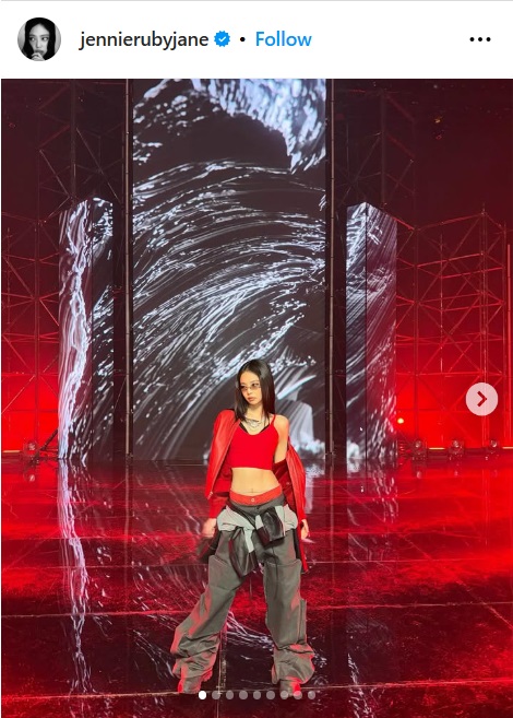 JENNIEのインスタグラムから