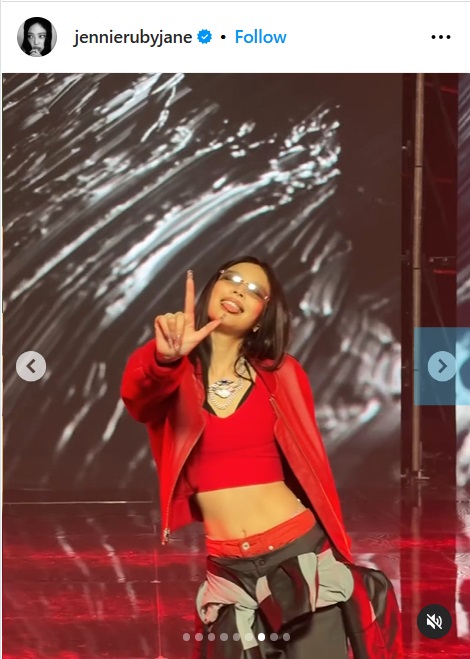 JENNIEのインスタグラムから