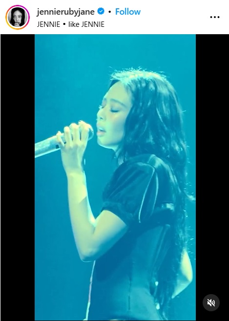 JENNIEのインスタグラムから