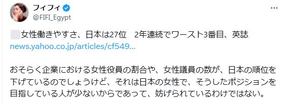フィフィのXから
