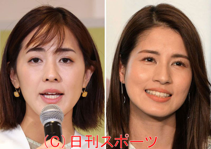 左から椿原慶子アナ、永島優美アナ