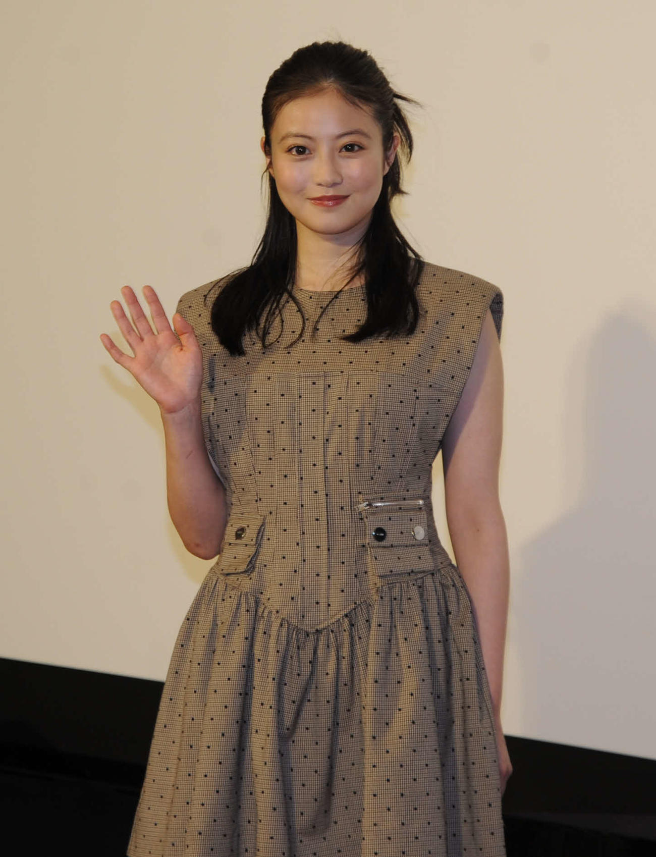 NHK連続テレビ小説「あんぱん」完成試写会見に出席した主演の今田美桜（撮影・松尾幸之介）