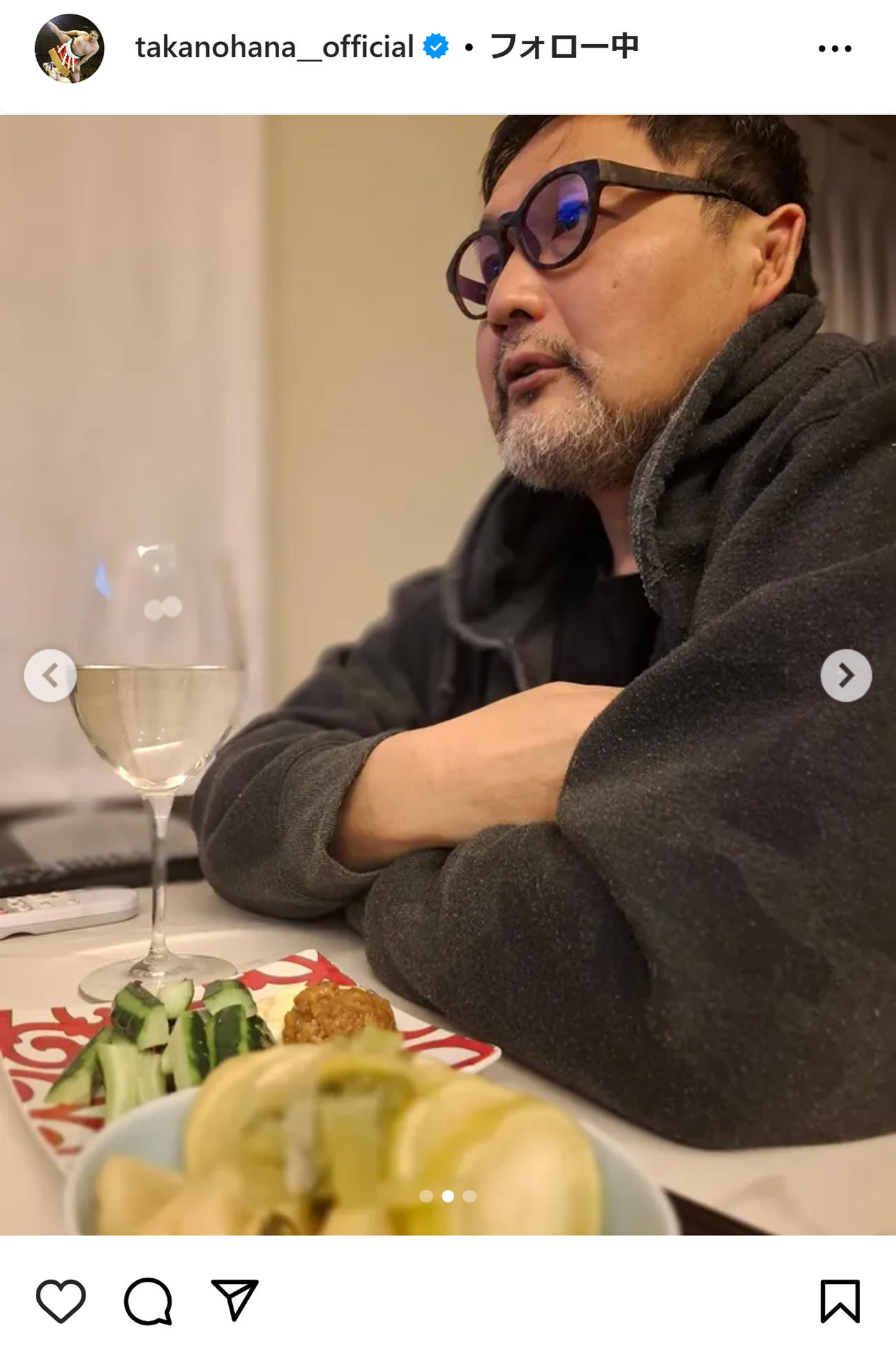 貴乃花光司氏のインスタグラムから
