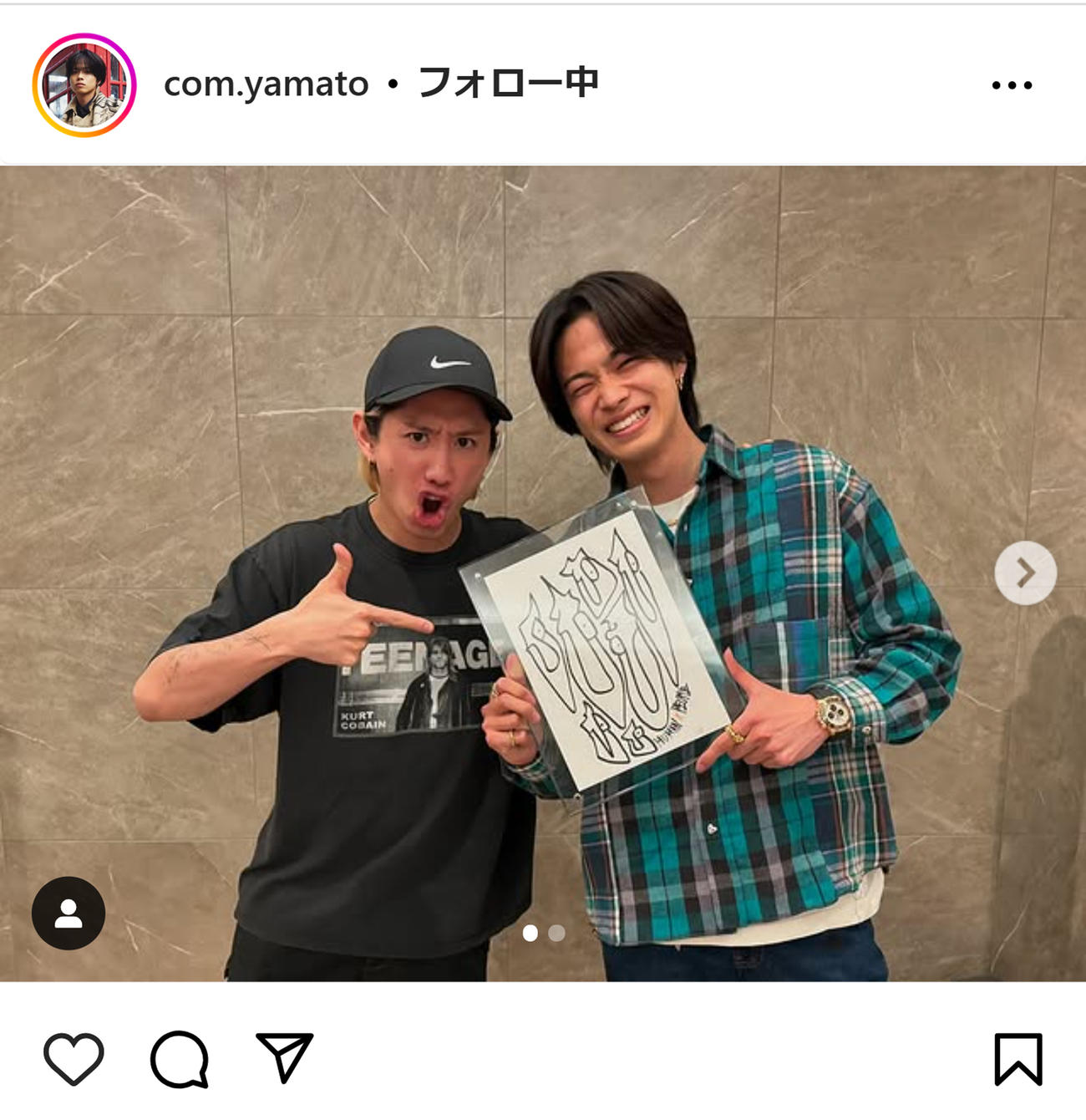 コムドットやまとのインスタグラムから