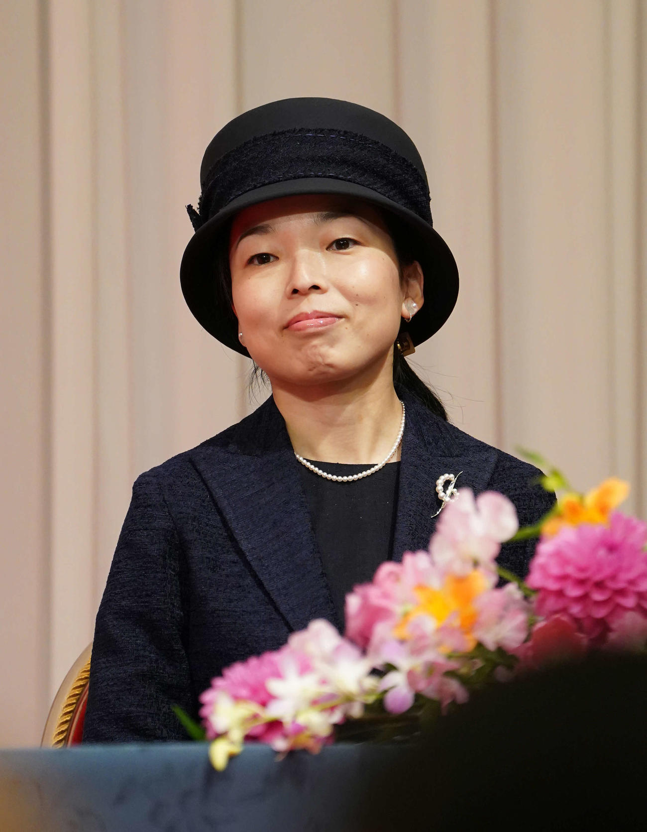 競輪2019年優秀選手表彰式　ご臨席された三笠宮家の彬子さま（2020年2月13日撮影）