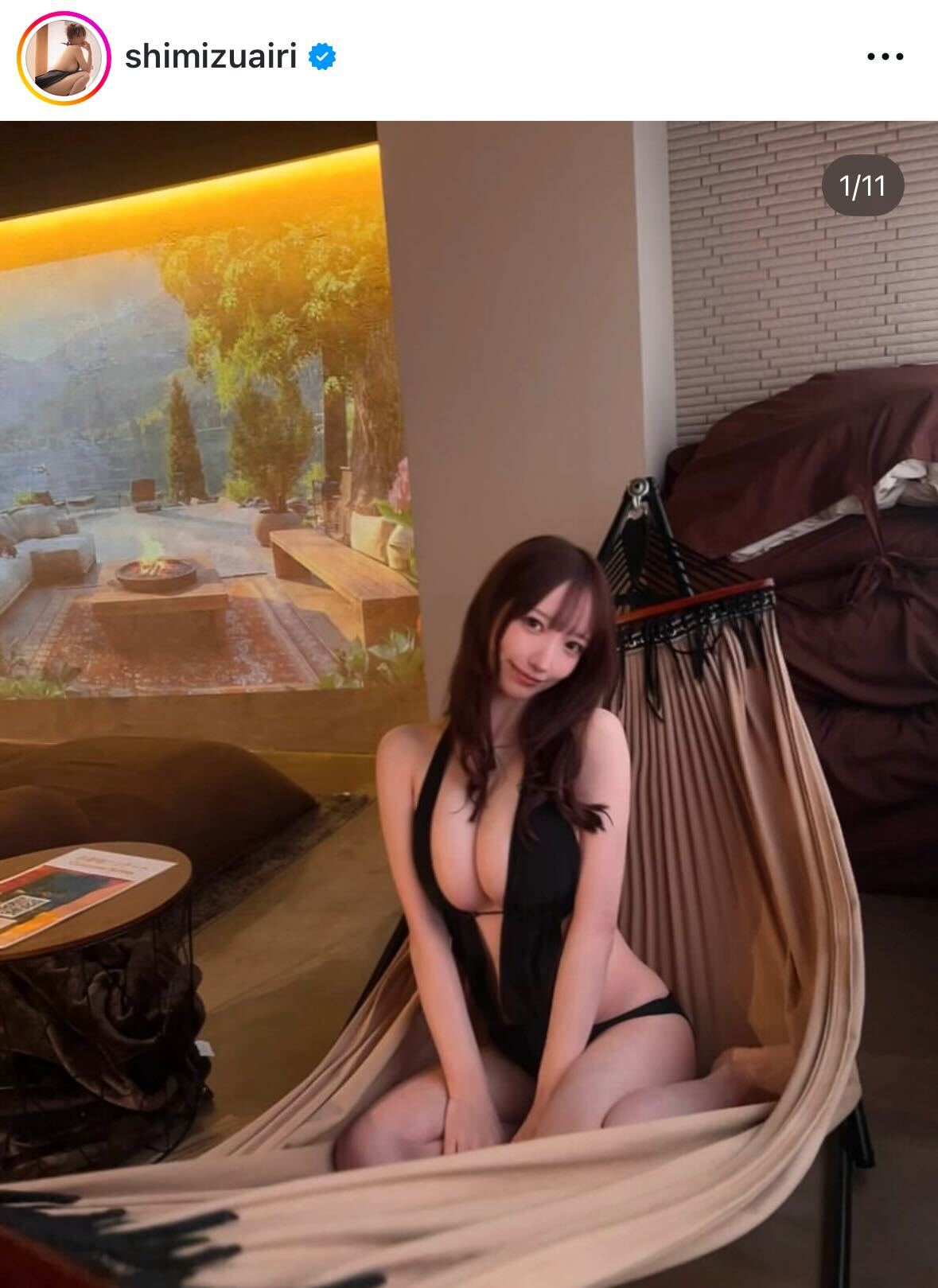 清水あいりのインスタグラムから