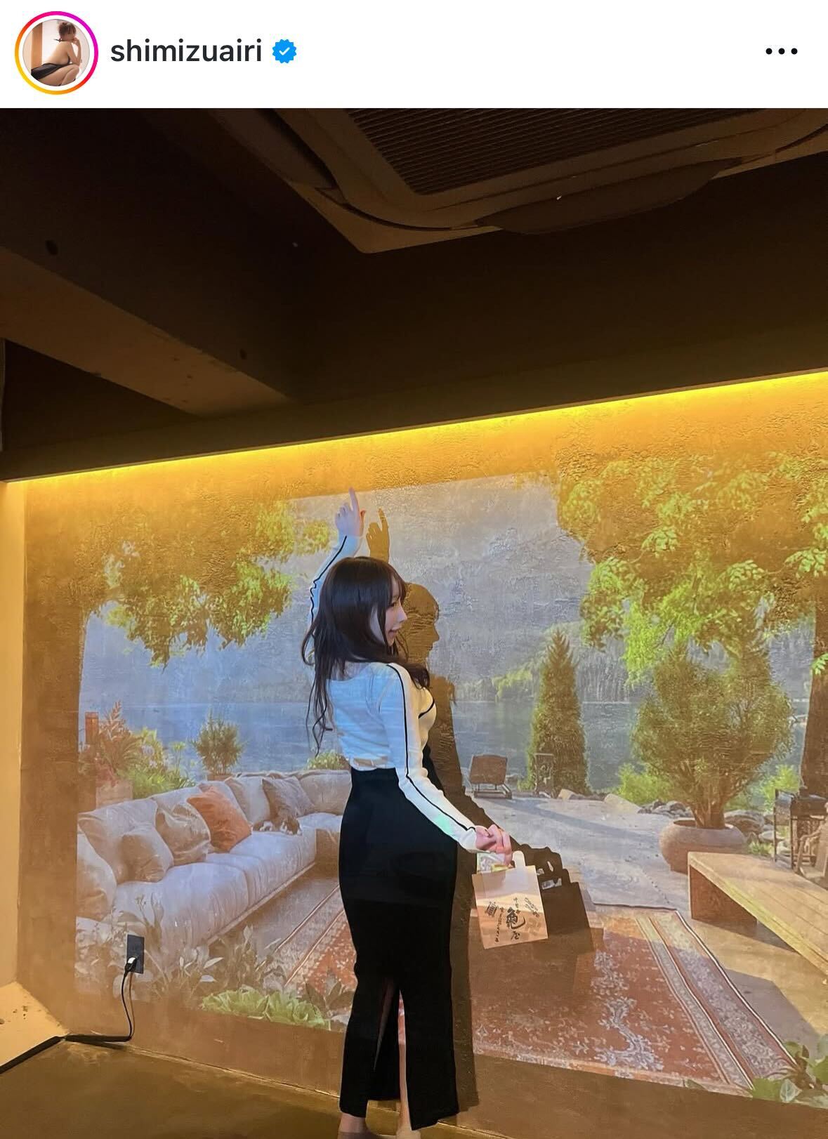 清水あいりのインスタグラムから