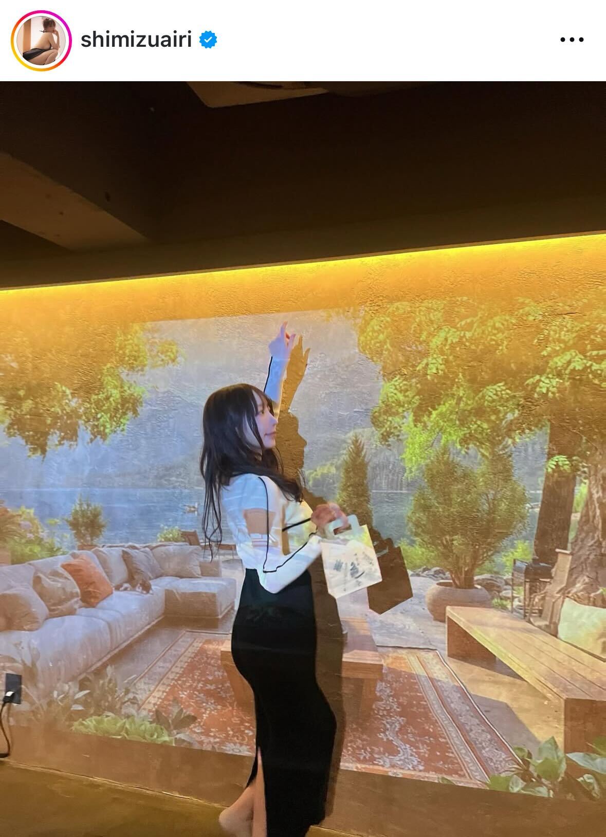 清水あいりのインスタグラムから