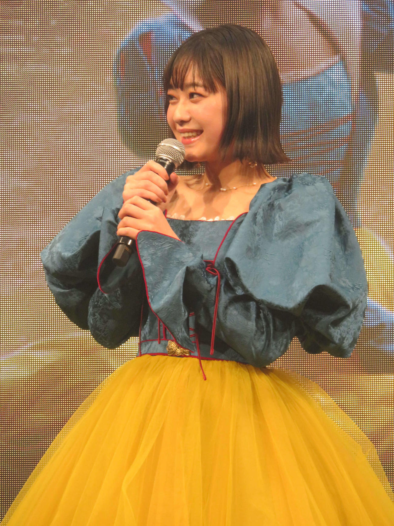 ディズニー映画「白雪姫」のスペシャル・ミュージカル・イベントに登壇した吉柳咲良