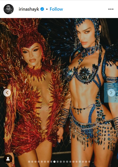 イリーナ・シェイクのインスタグラムから