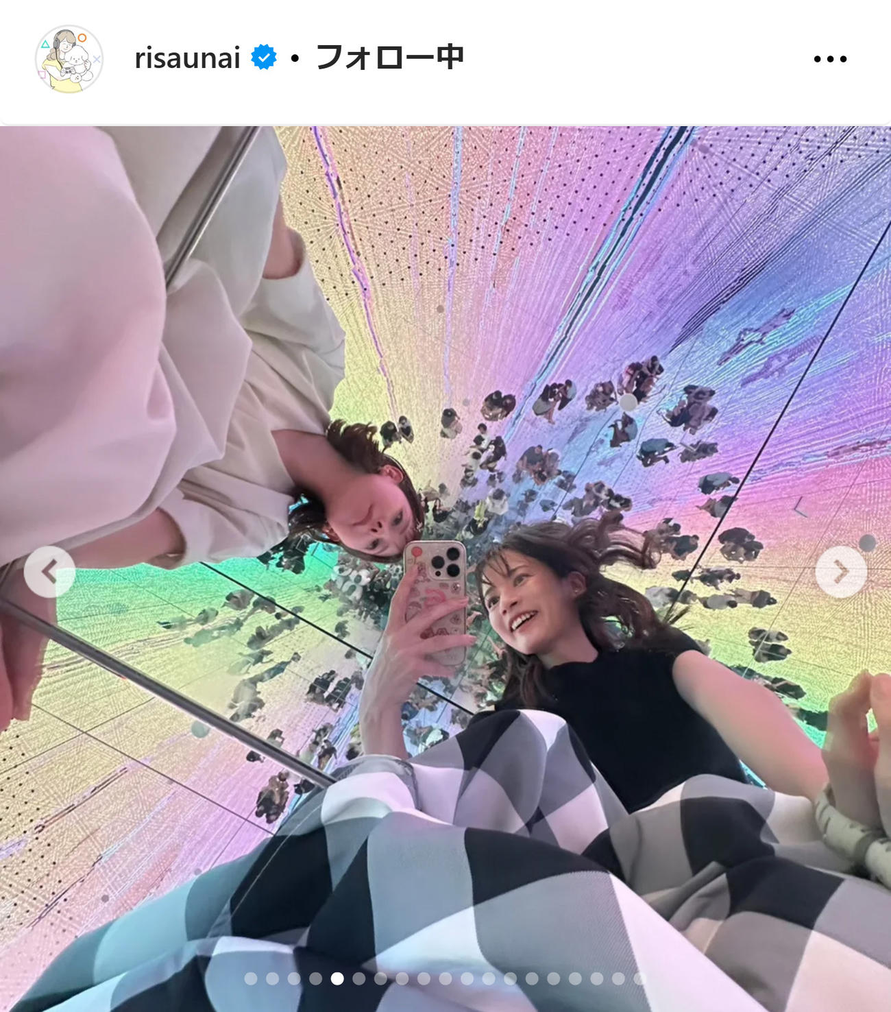 宇内梨沙アナのインスタグラムから