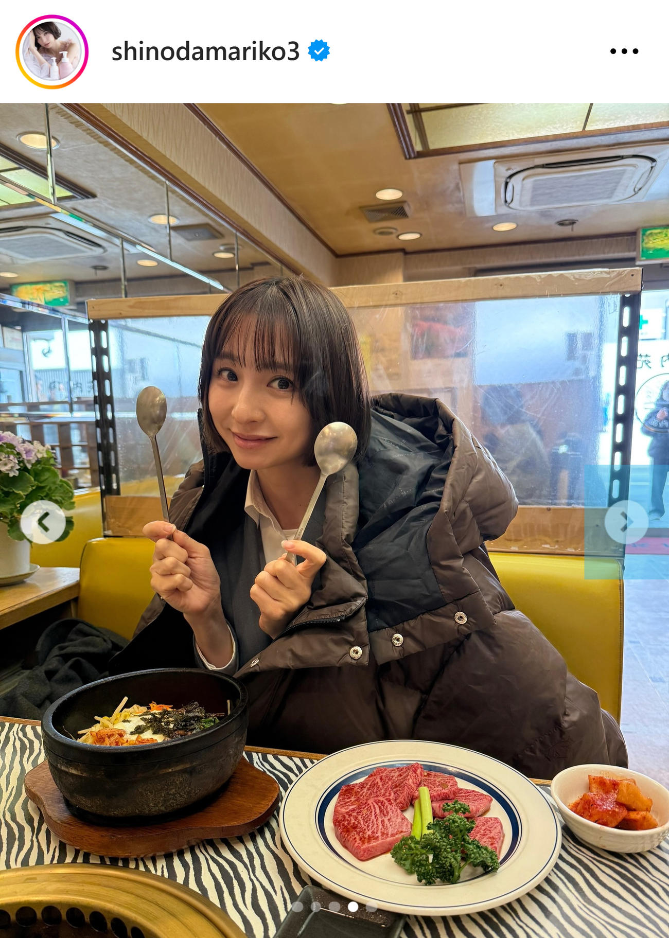 篠田麻里子のインスタグラムから