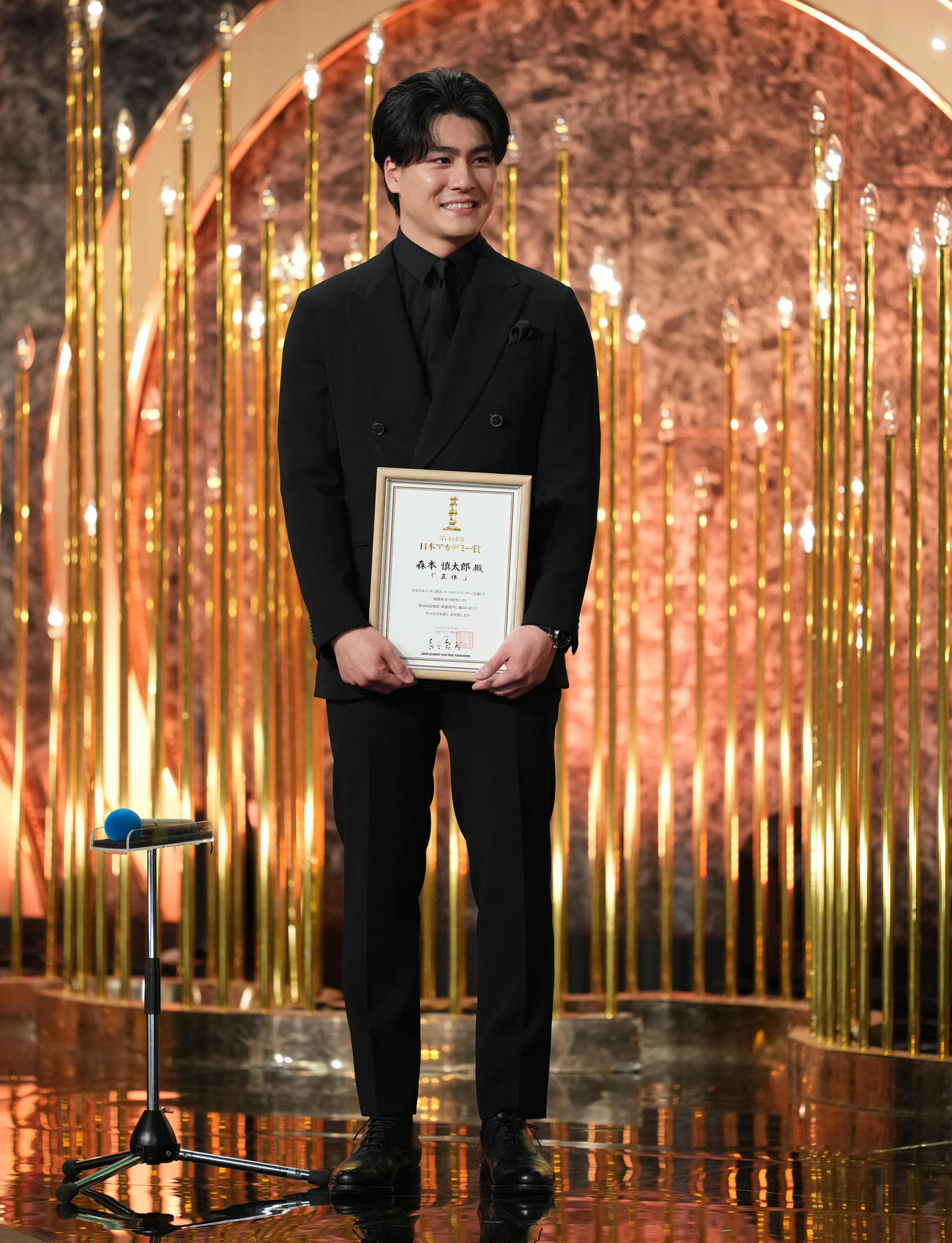 話題賞俳優部門の森本慎太郎（撮影・横山健太）