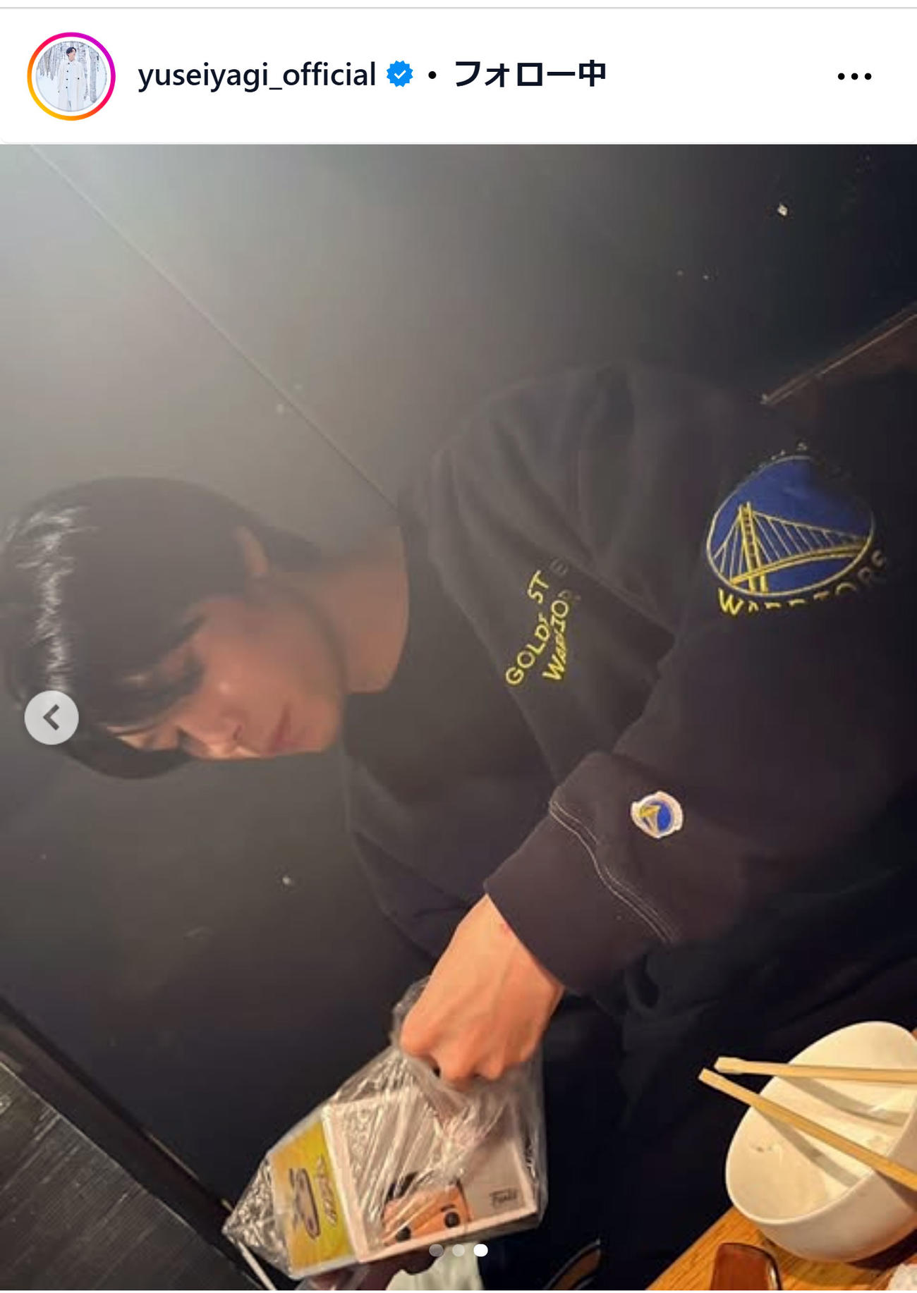 FANTASTICS八木勇征のインスタグラムから