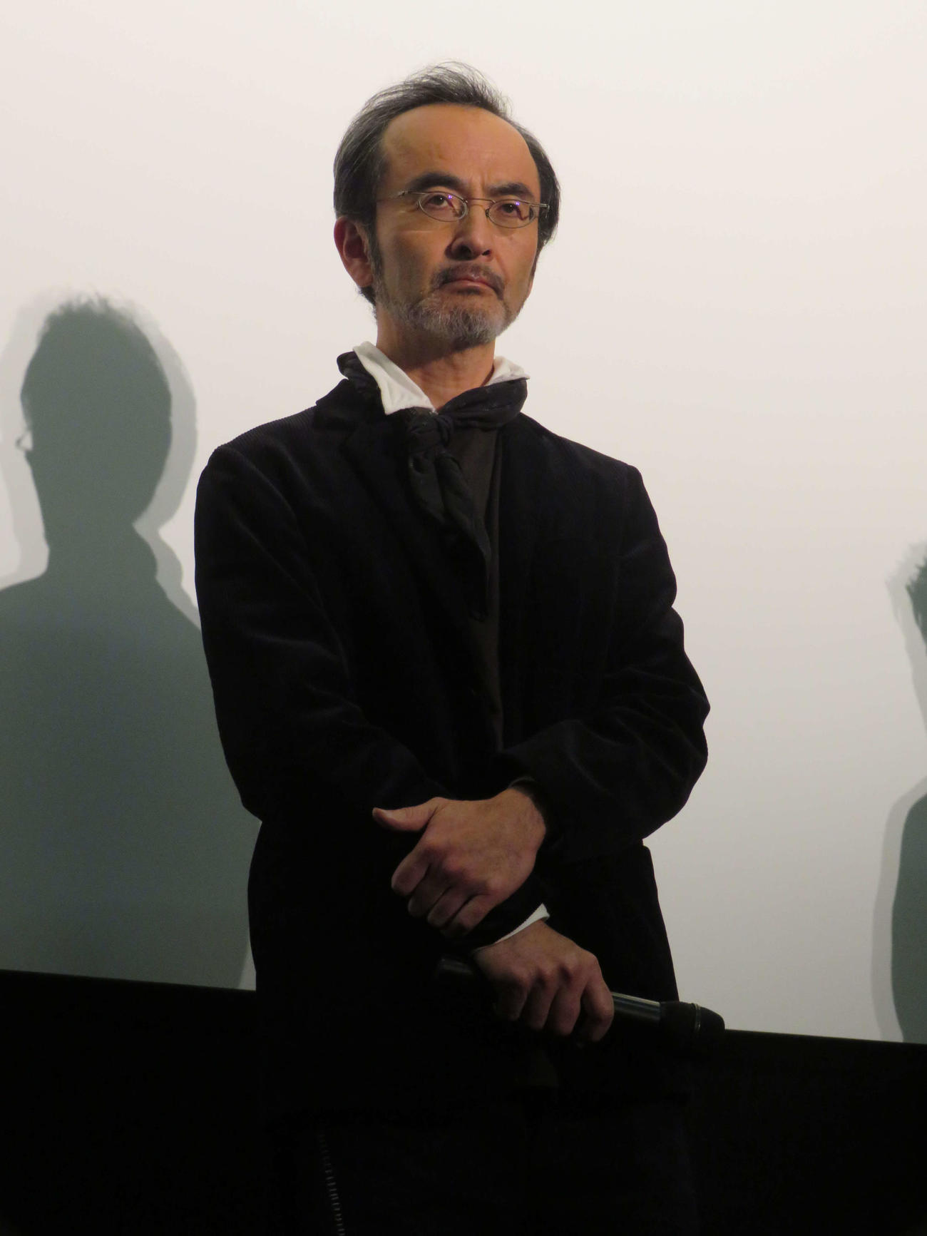 映画「逃走」初日舞台あいさつに登壇した古舘寛治（撮影・村上幸将）