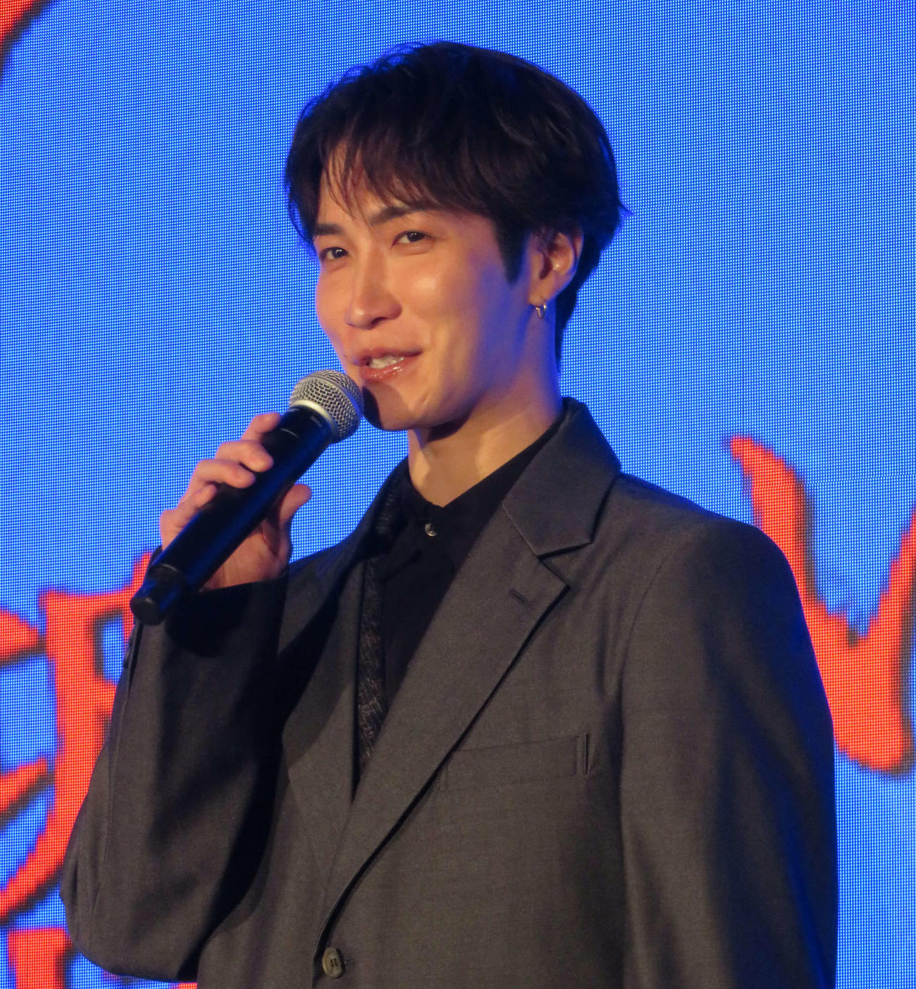 「事故物件ゾク　恐い間取り」製作報告会見に登場したSnow Man渡辺翔太（撮影・村上幸将）